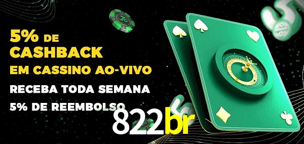 Promoções do cassino ao Vivo 822br